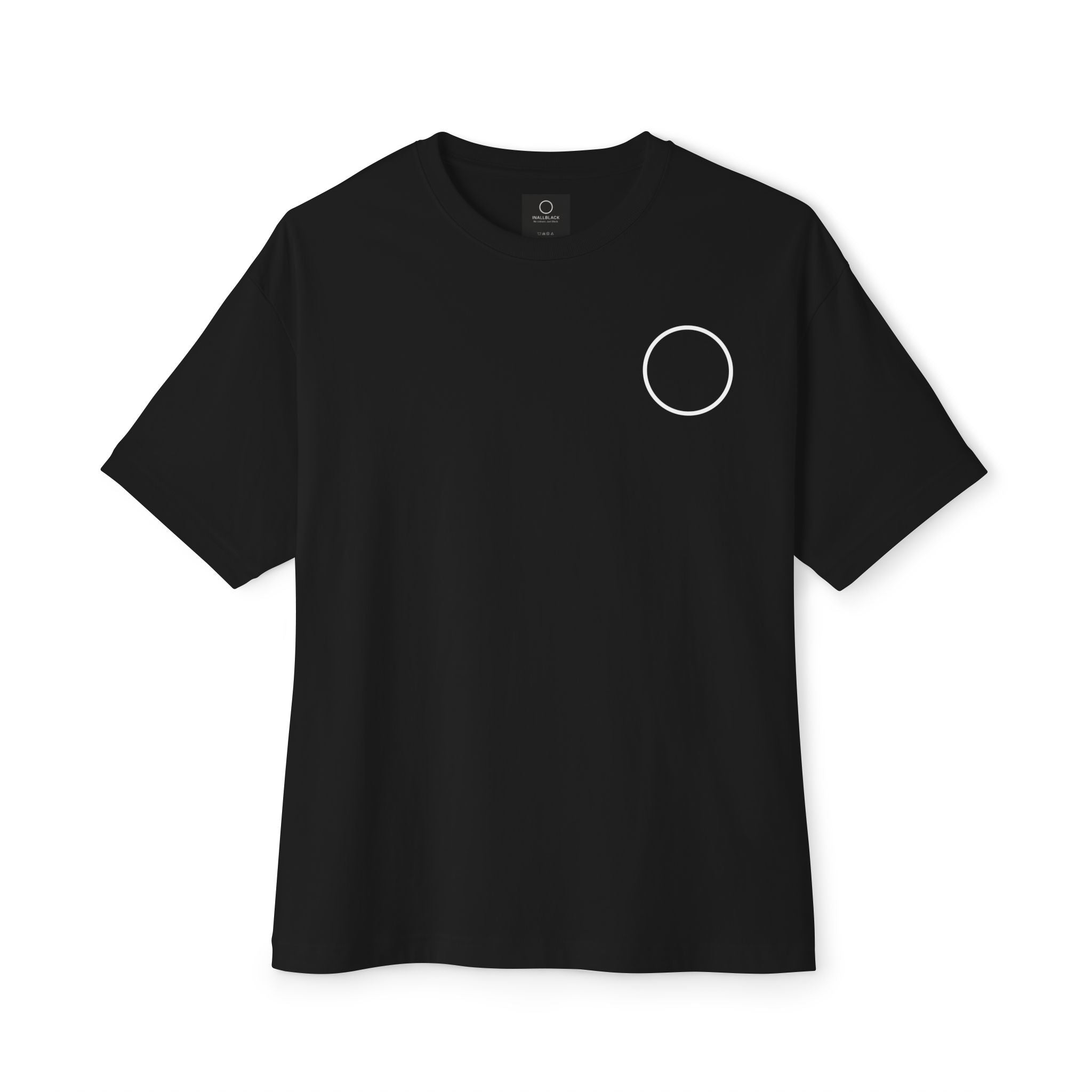 Women's Oversized Boxy Tee Shirt - INALLBLACK