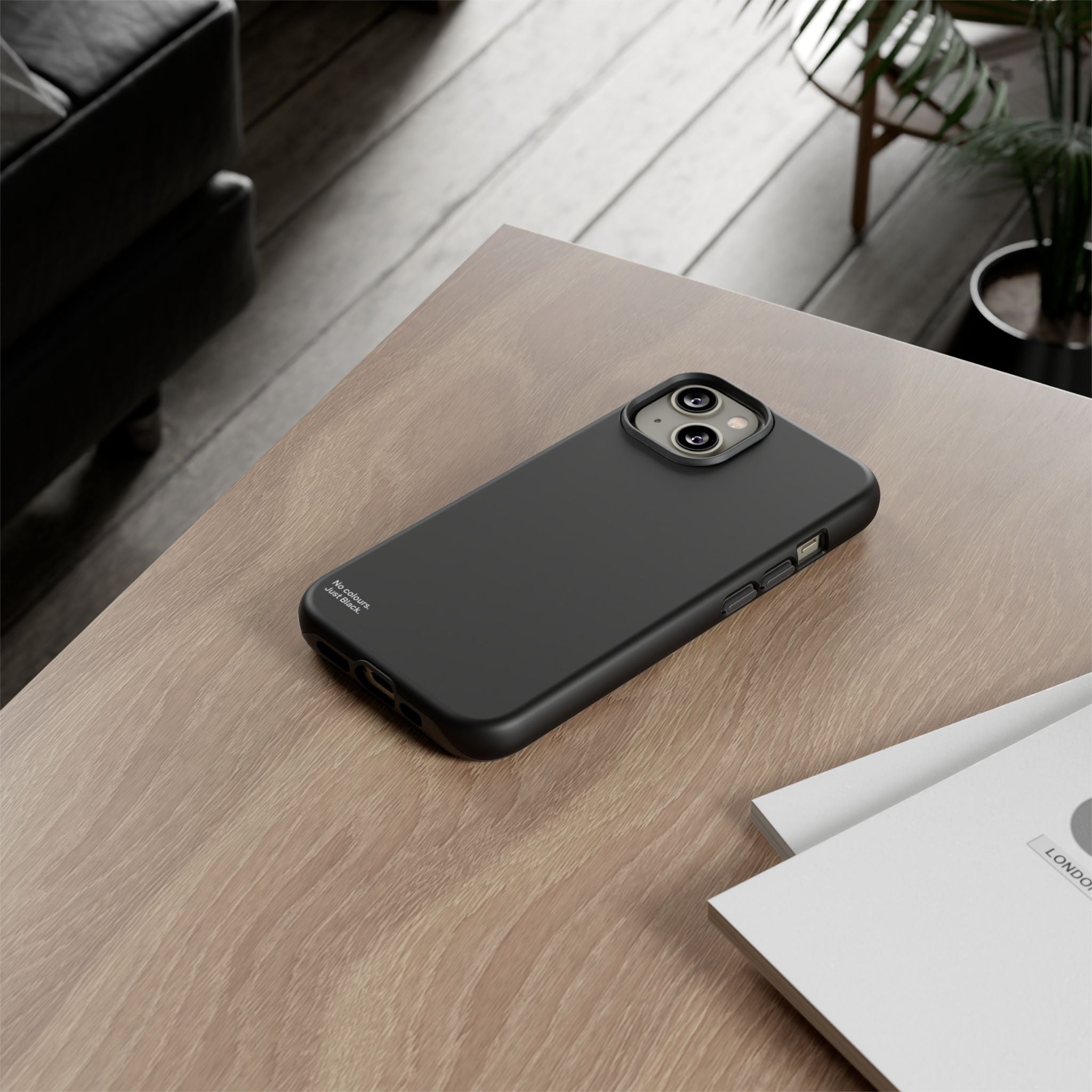 Minimalist Black Phone Case - INALLBLACK