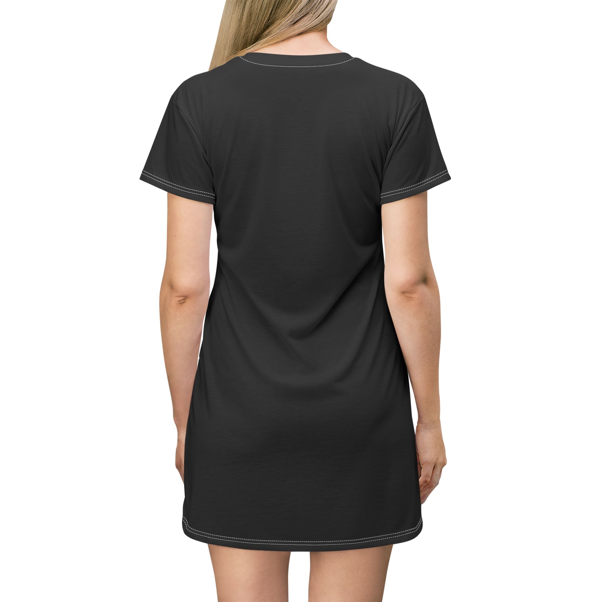 Women's Versatile T-Shirt Dress - INALLBLACK
