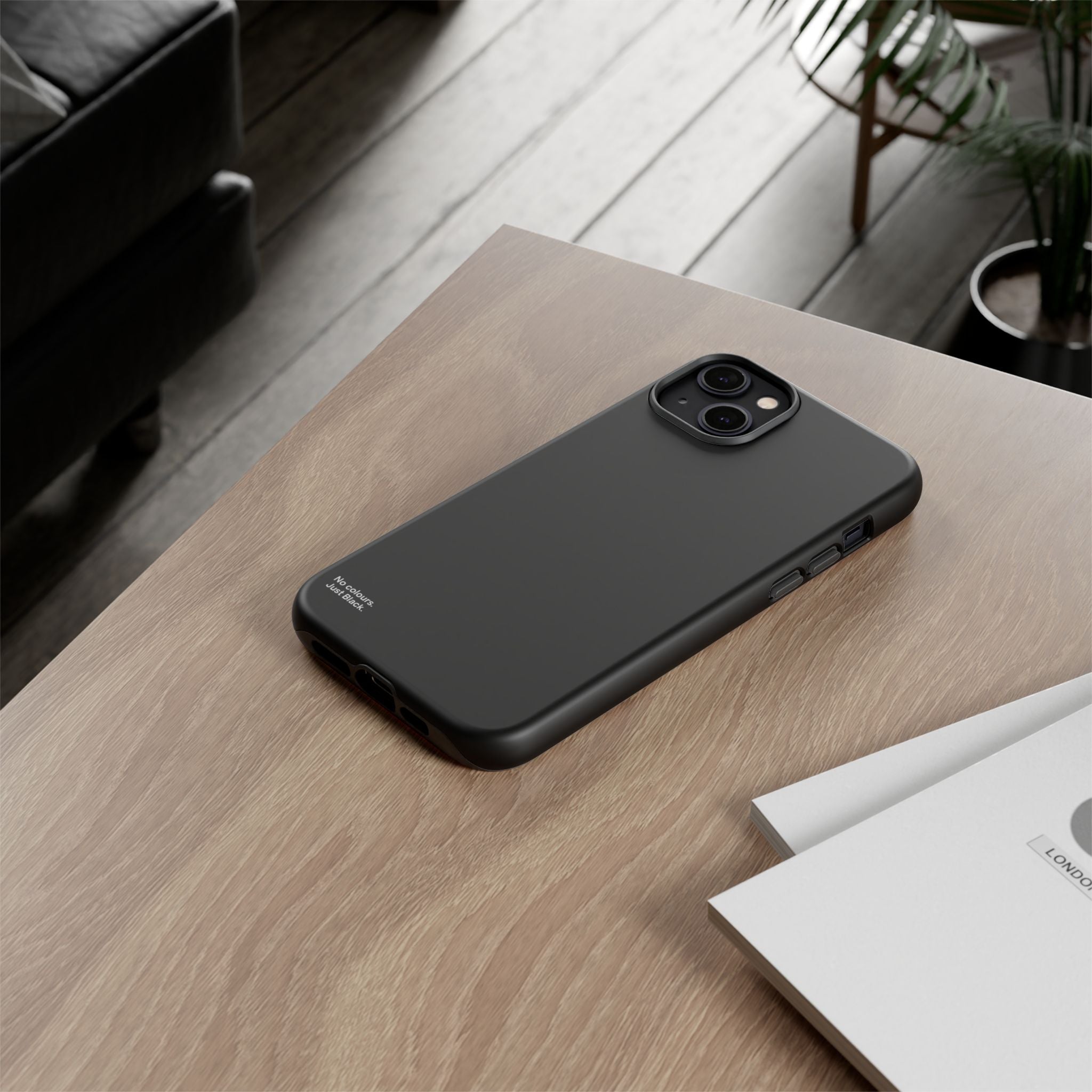Minimalist Black Phone Case - INALLBLACK