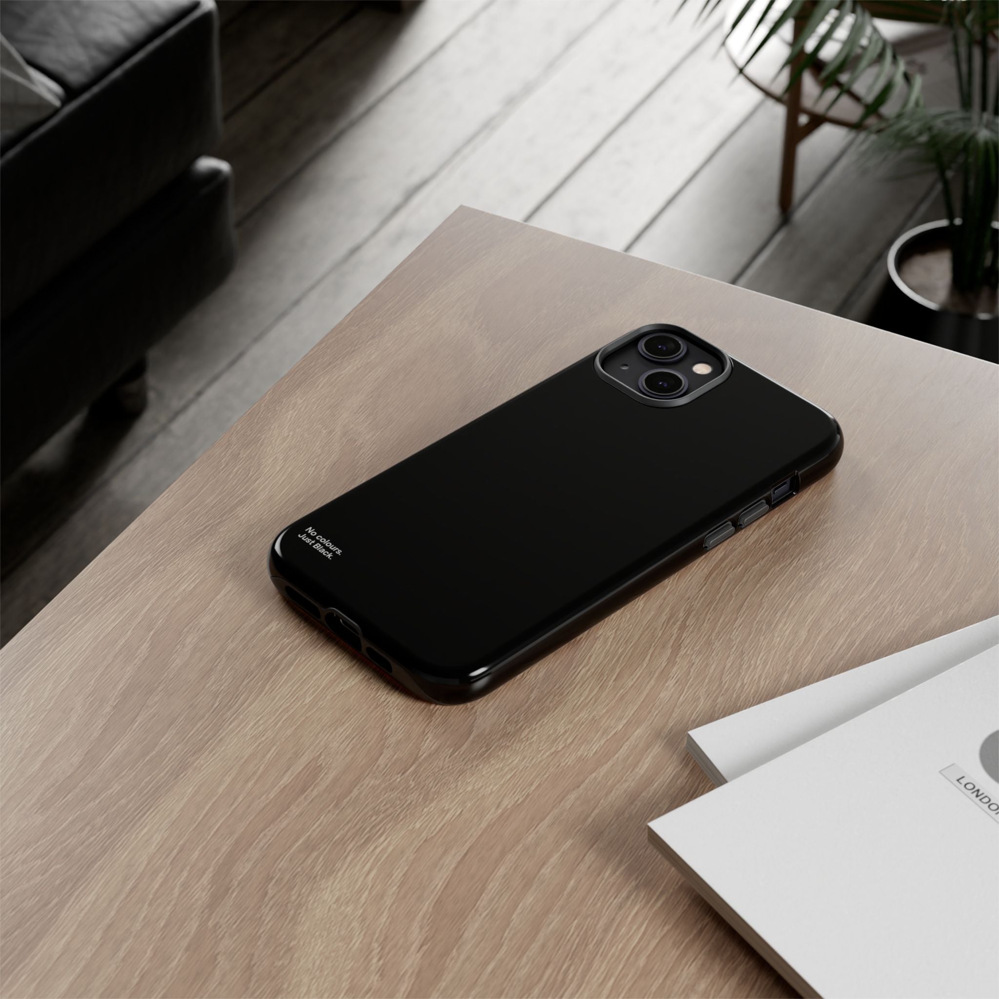Minimalist Black Phone Case - INALLBLACK