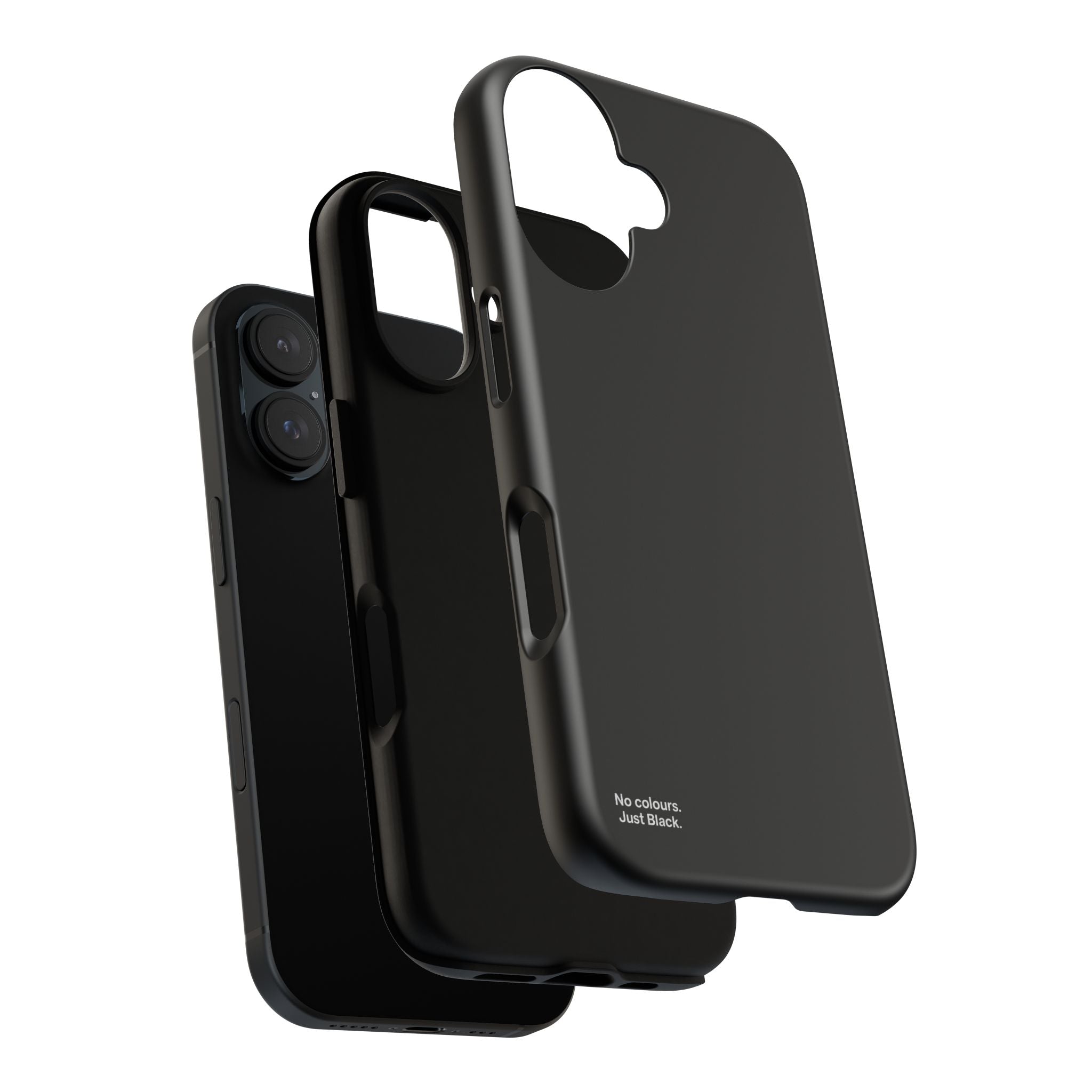 Minimalist Black Phone Case - INALLBLACK