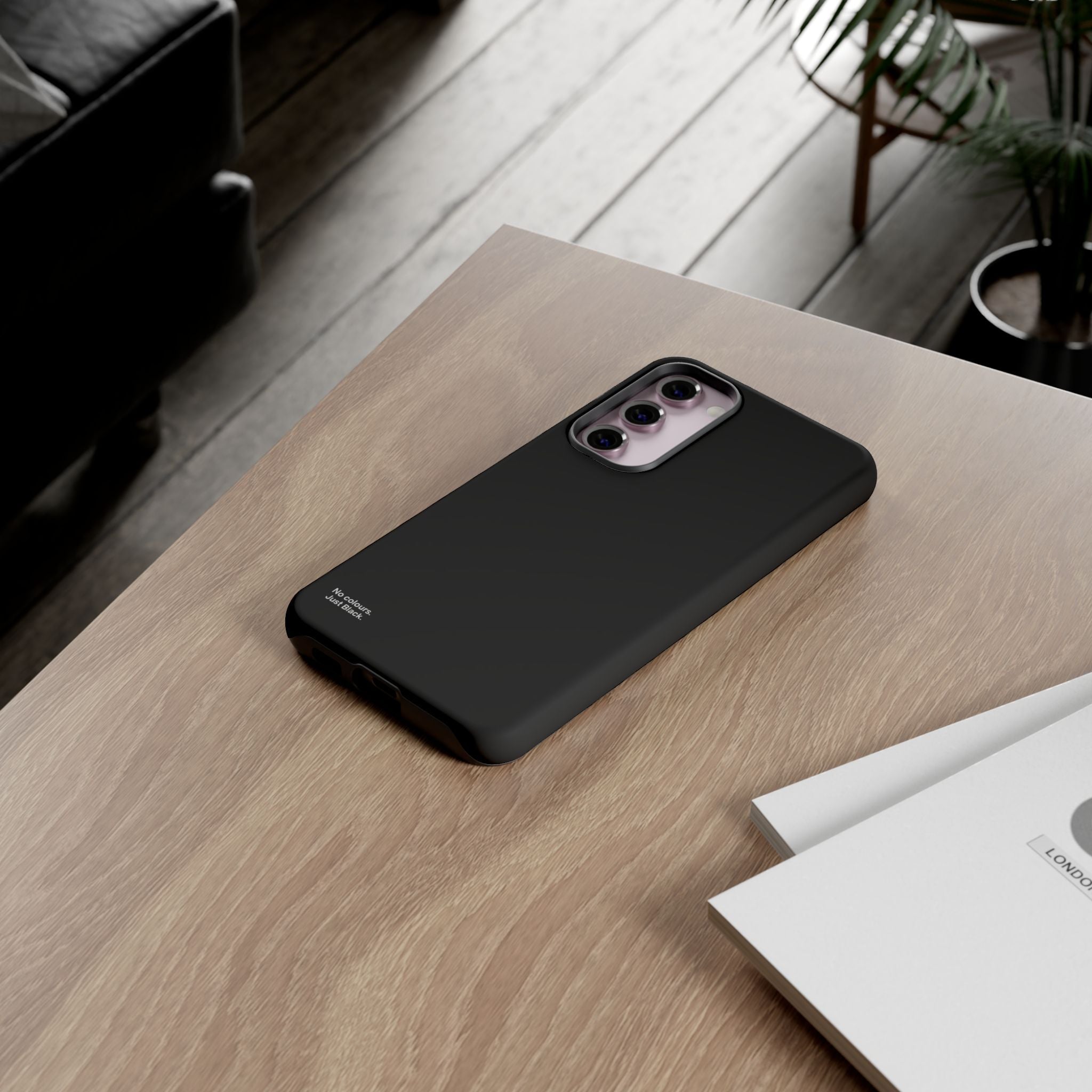 Minimalist Black Phone Case - INALLBLACK