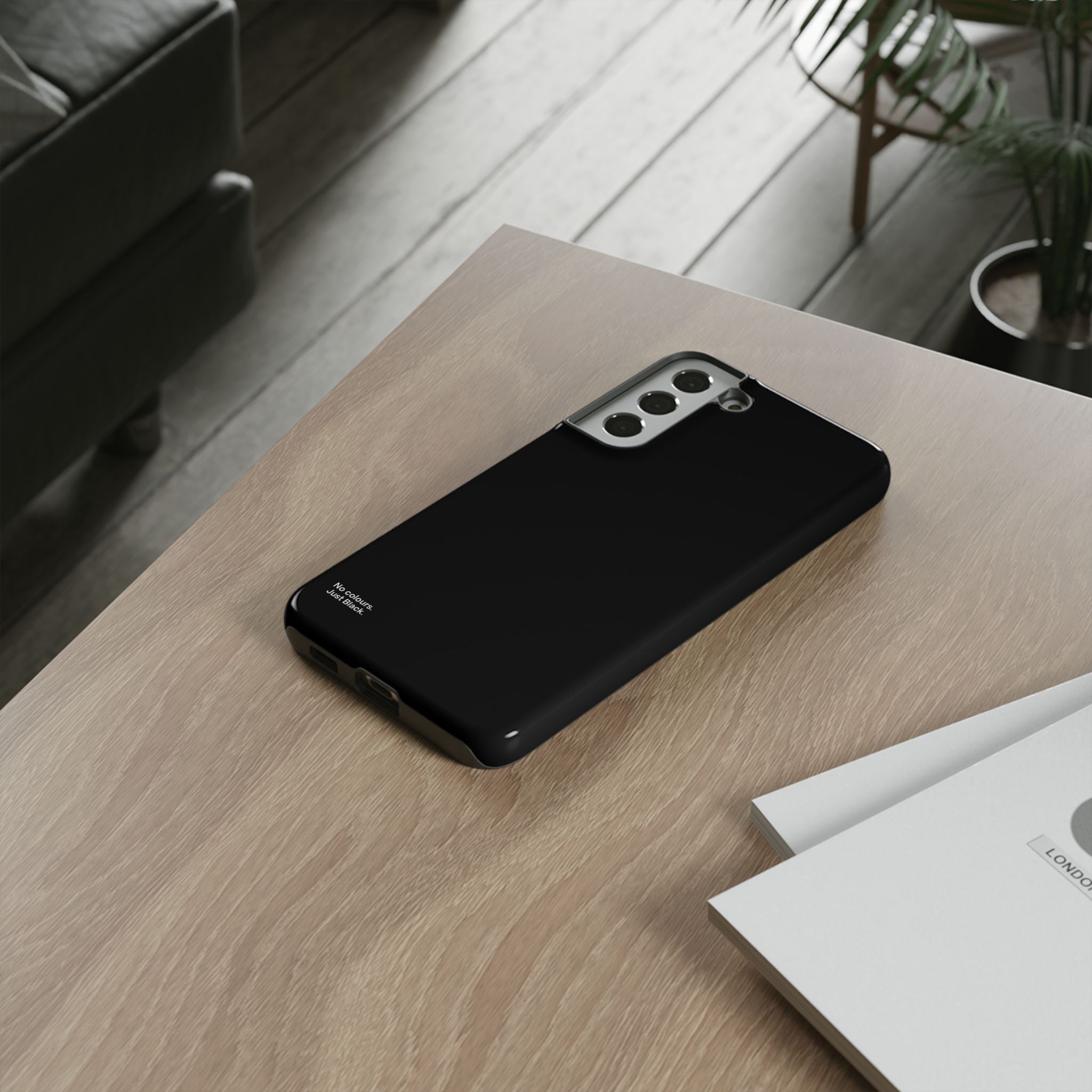 Minimalist Black Phone Case - INALLBLACK