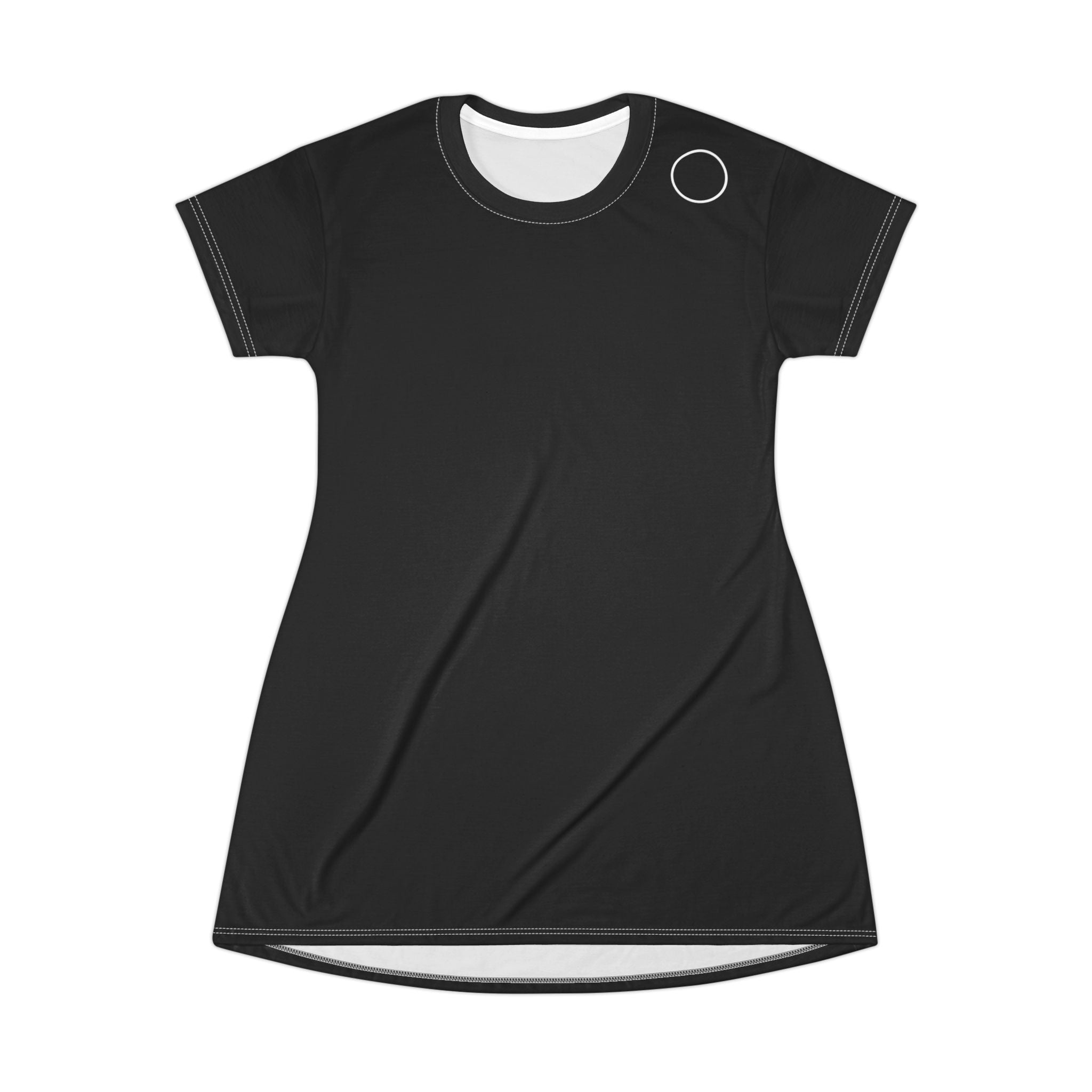 Women's Versatile T-Shirt Dress - INALLBLACK