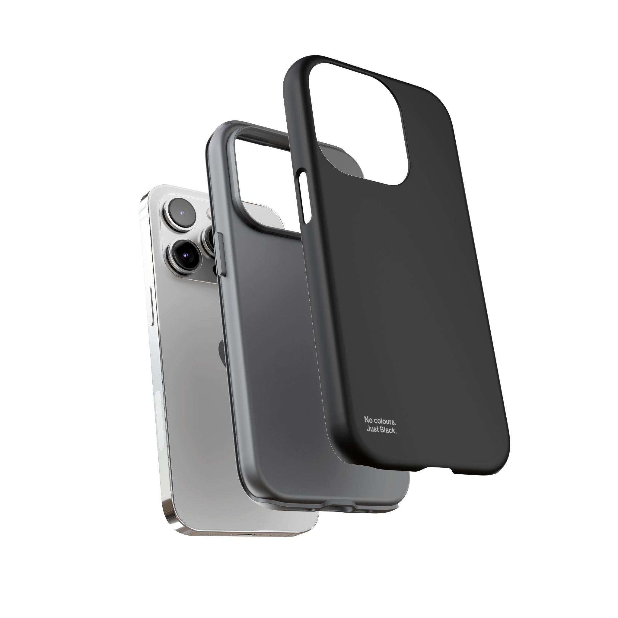 Minimalist Black Phone Case - INALLBLACK