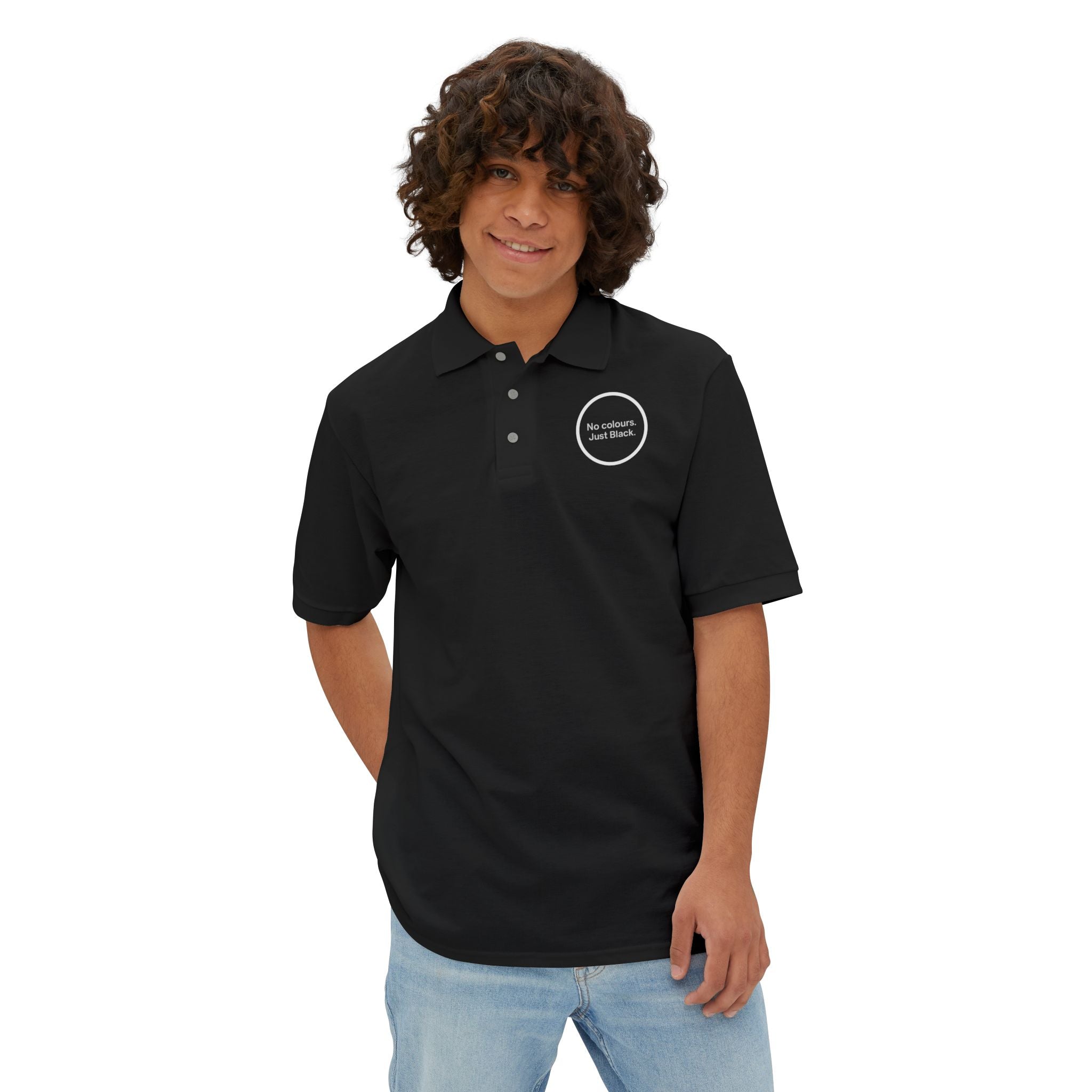 Men's Stylish Piqué Polo Shirt - INALLBLACK