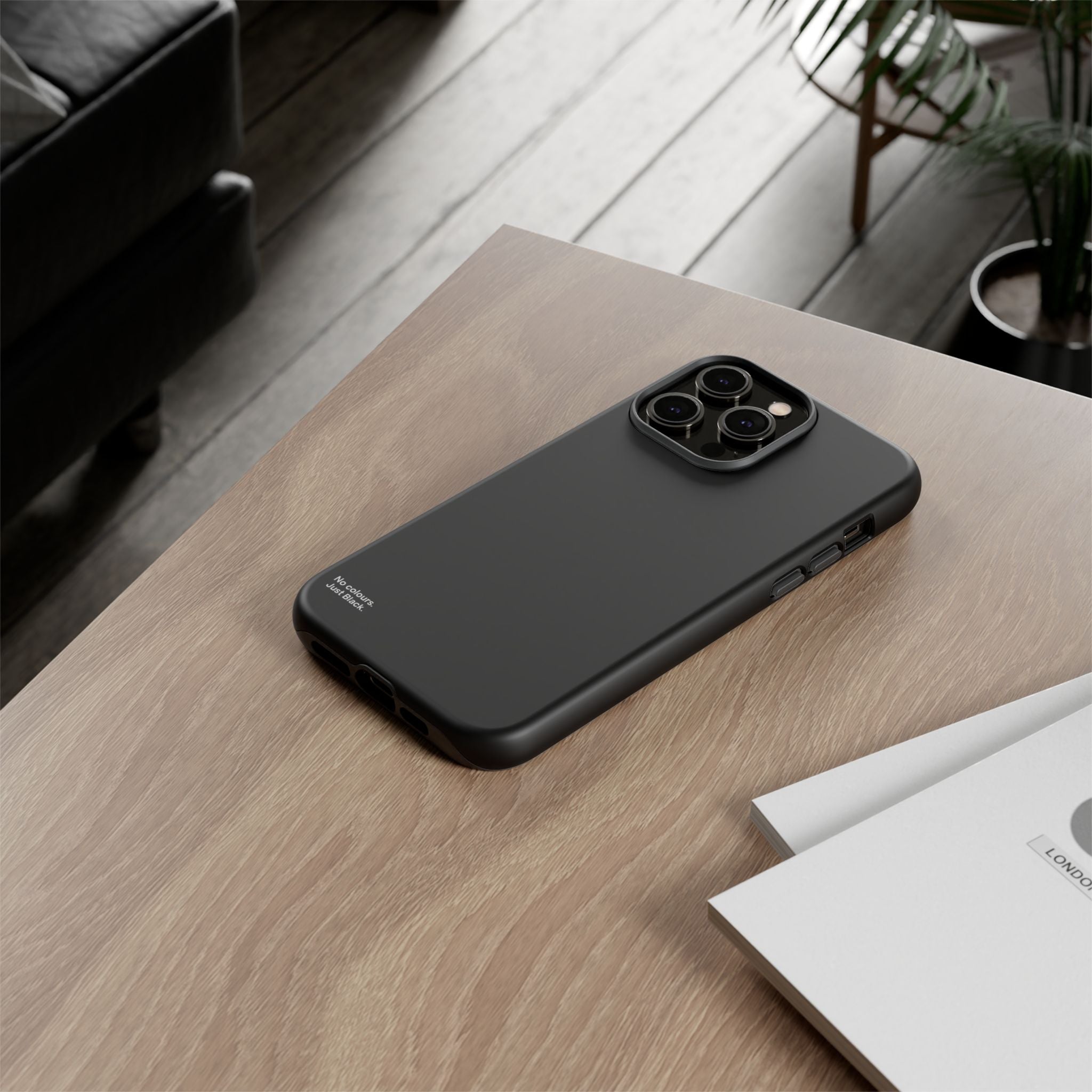 Minimalist Black Phone Case - INALLBLACK