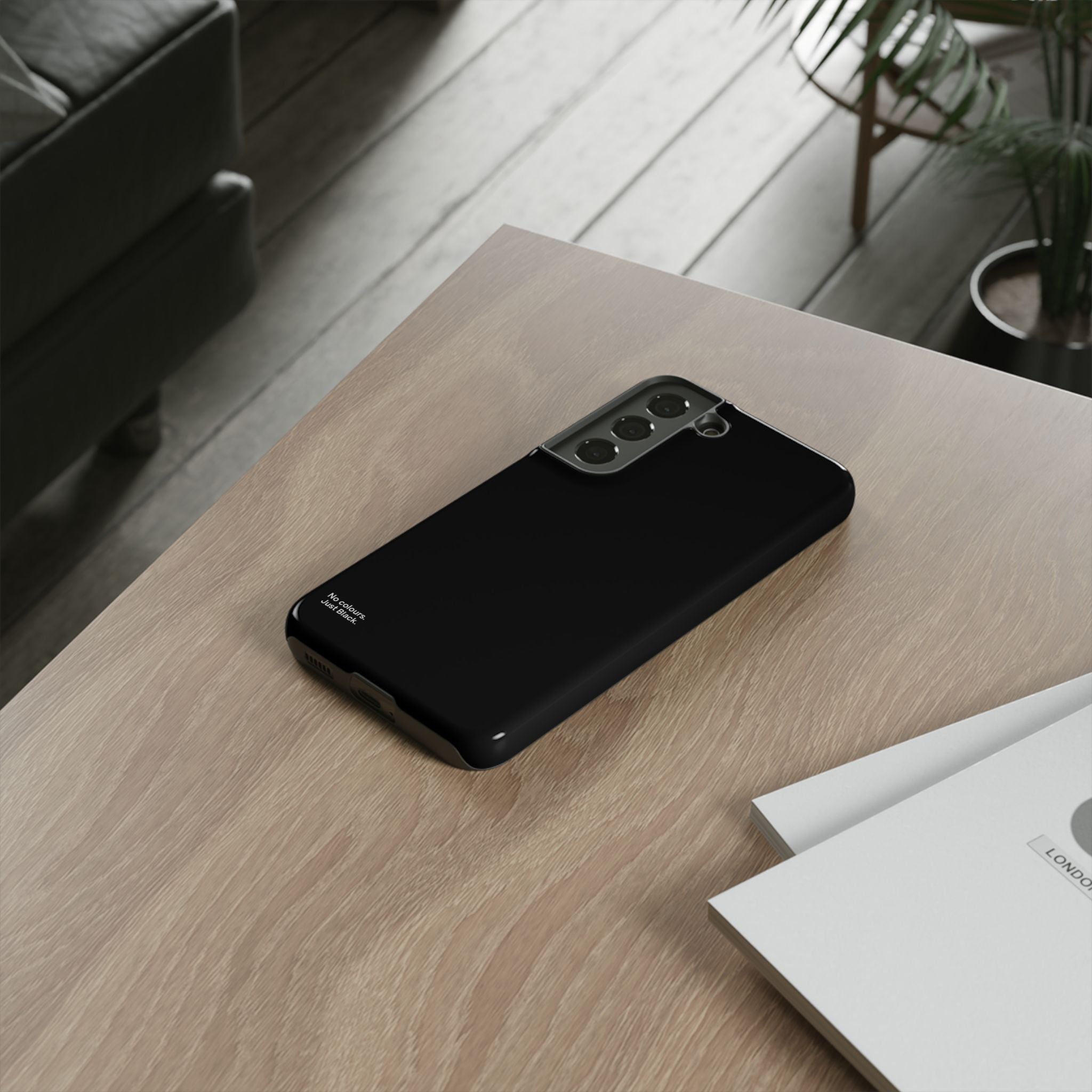 Minimalist Black Phone Case - INALLBLACK