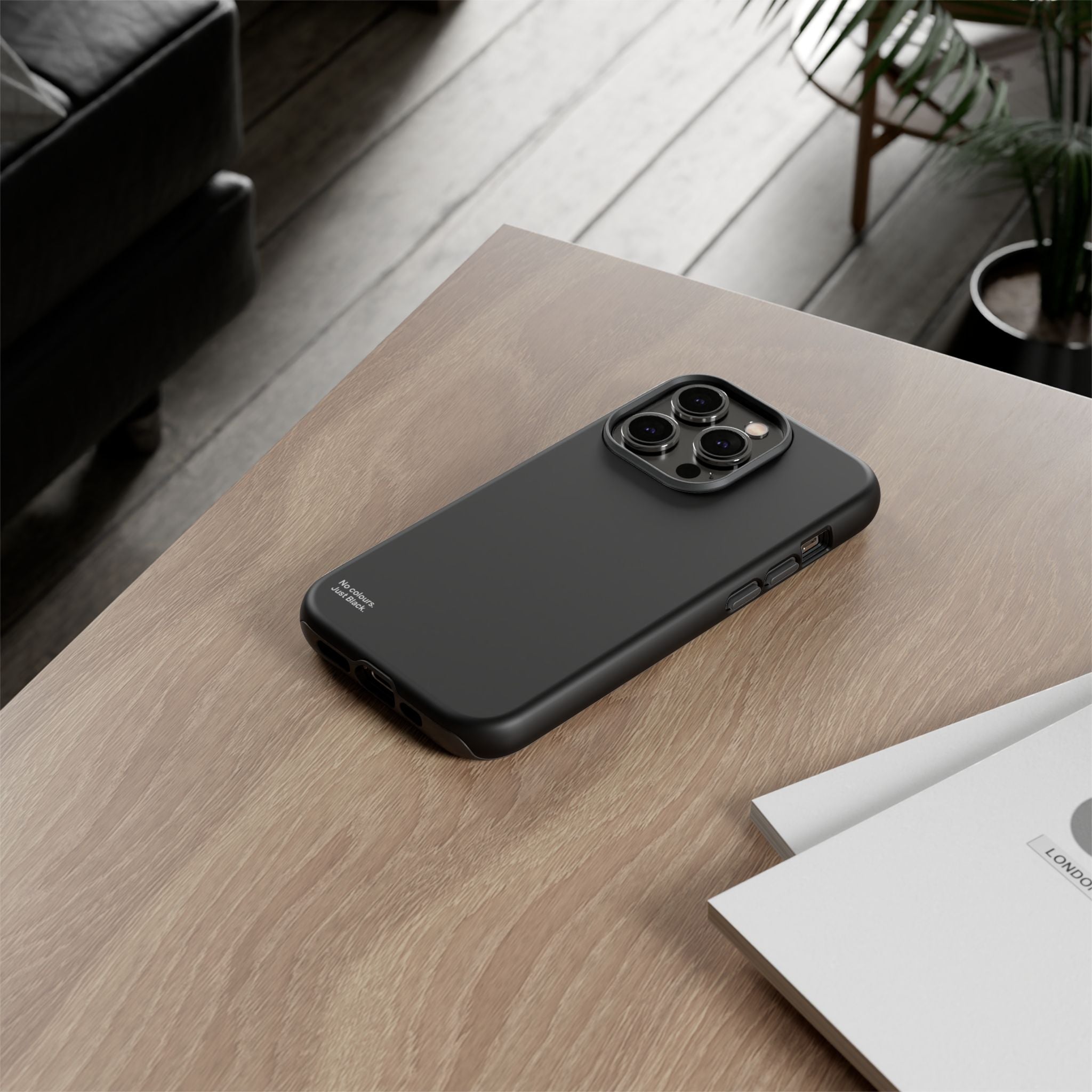 Minimalist Black Phone Case - INALLBLACK
