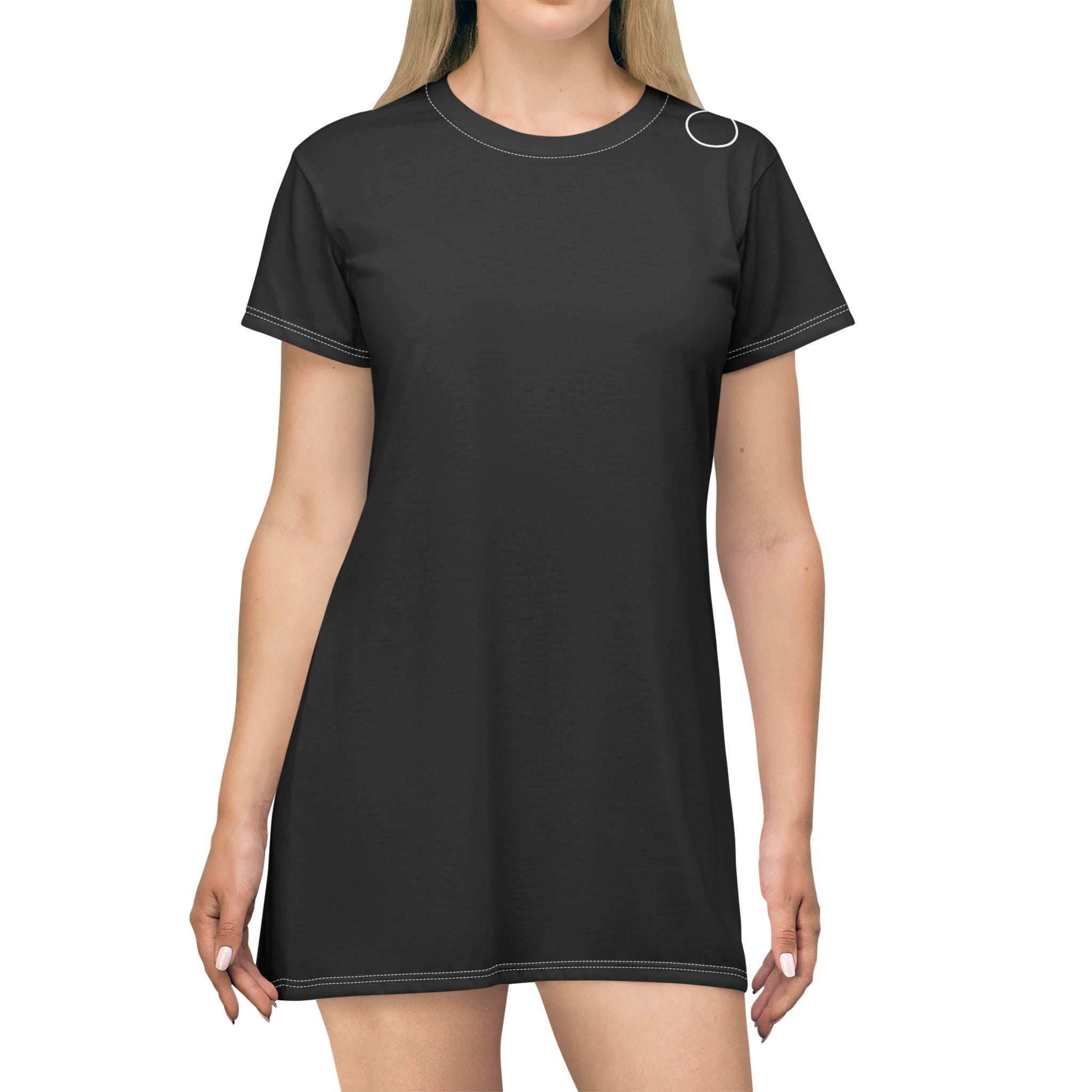 Women's Versatile T-Shirt Dress - INALLBLACK
