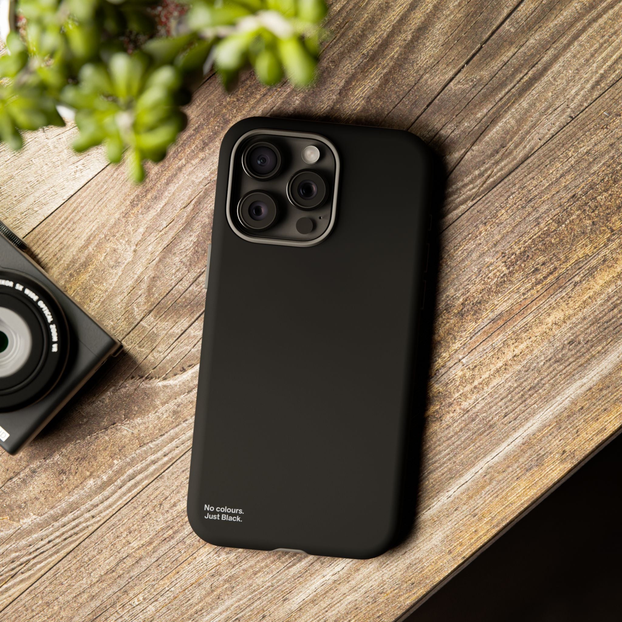 Minimalist Black Phone Case - INALLBLACK