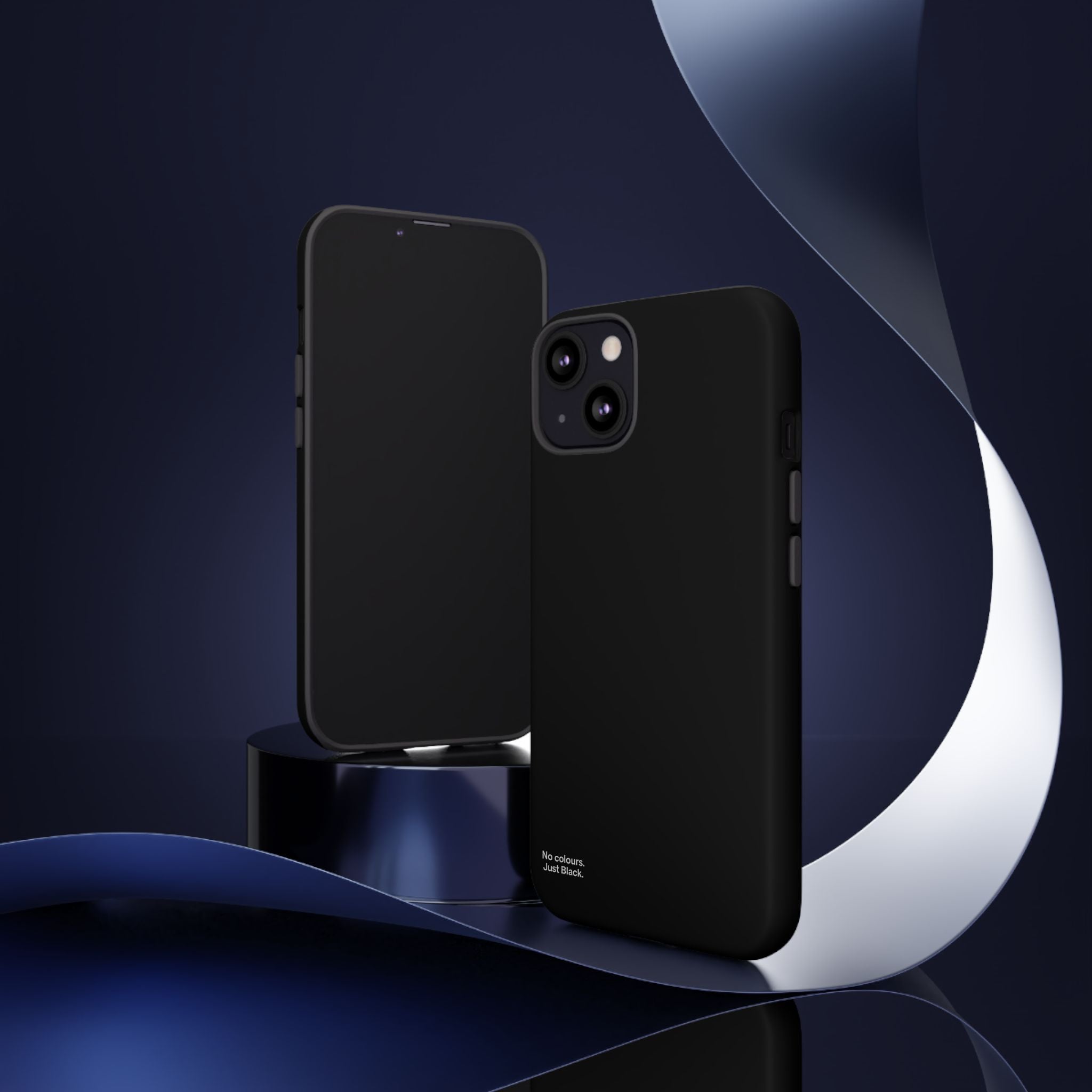 Minimalist Black Phone Case - INALLBLACK