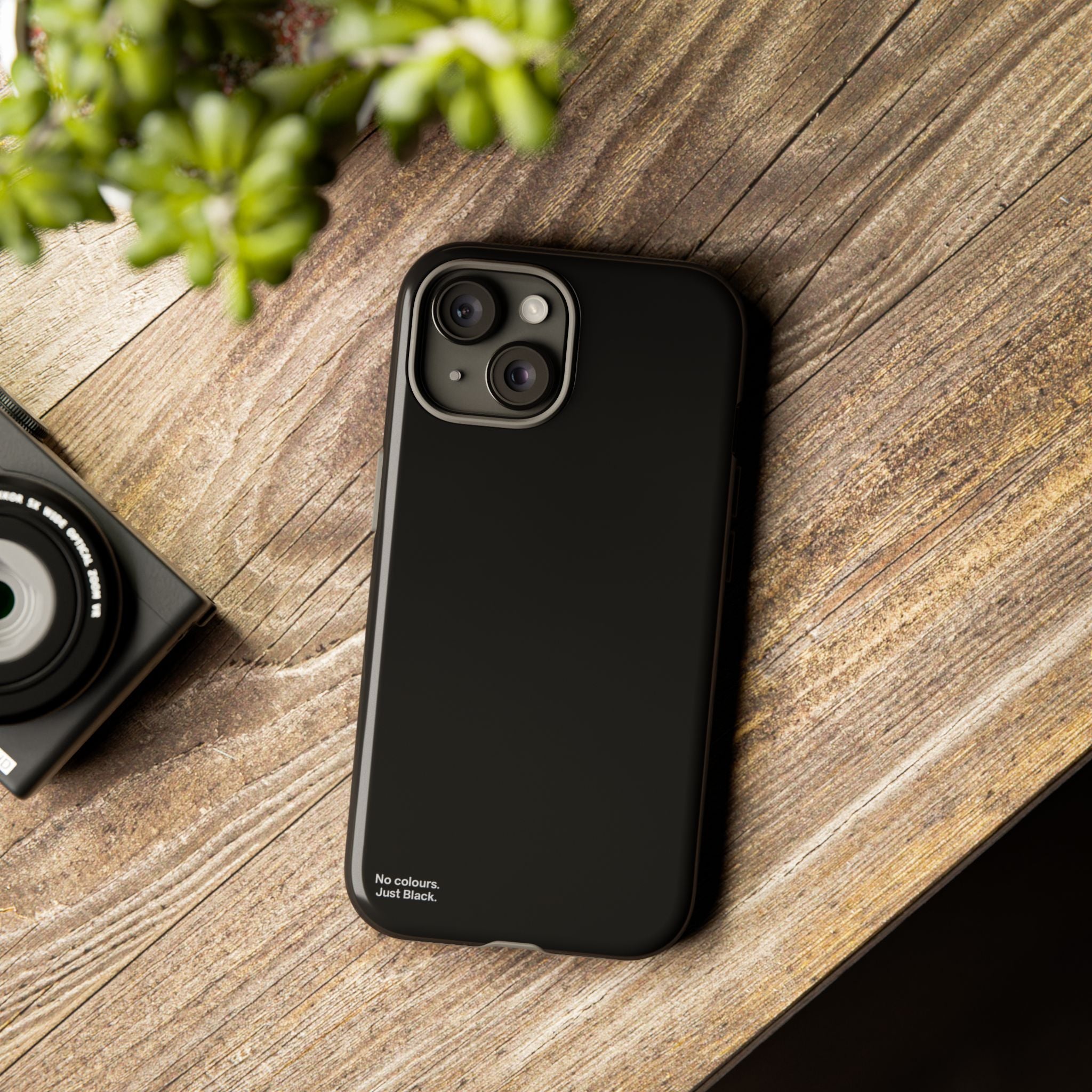 Minimalist Black Phone Case - INALLBLACK