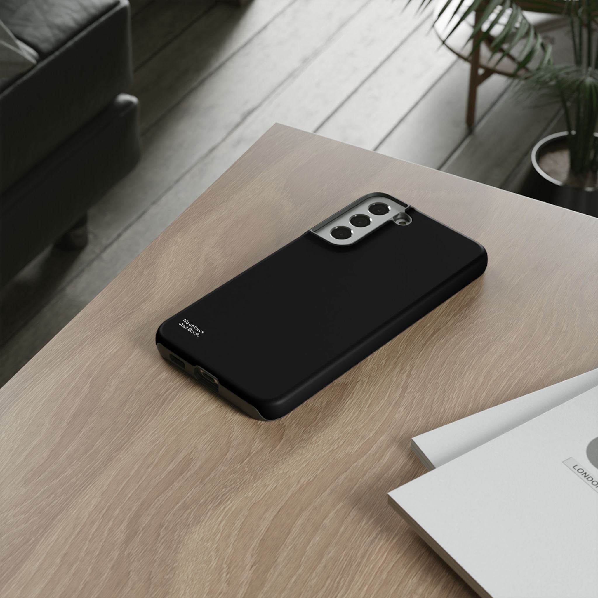 Minimalist Black Phone Case - INALLBLACK
