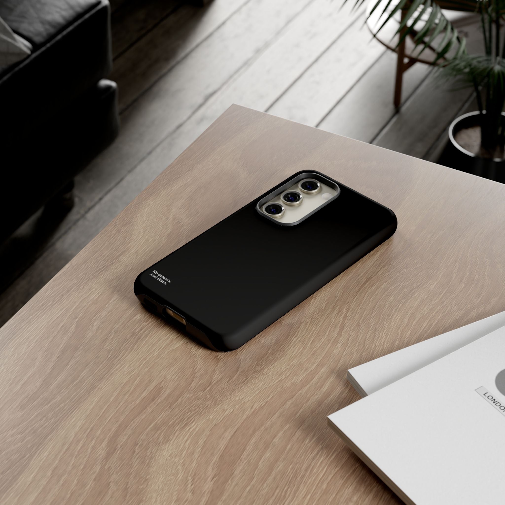 Minimalist Black Phone Case - INALLBLACK